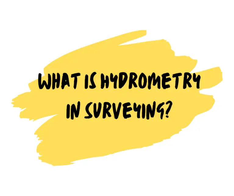 What Is Hydrometry In Surveying?