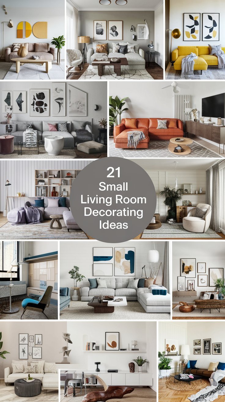 Image showcasing 21 Small Living Room Decorating Ideas for Rental Apartment - Civil Stuff