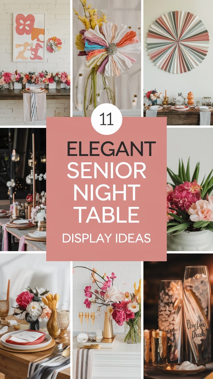 11 Elegant Senior Night Table Display Ideas for Memorable Celebrations ...