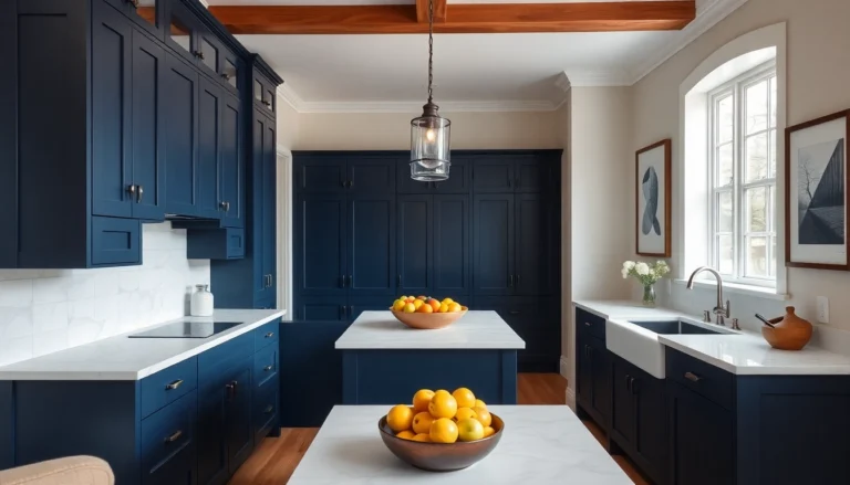 Stunning Navy Blue Kitchen Ideas