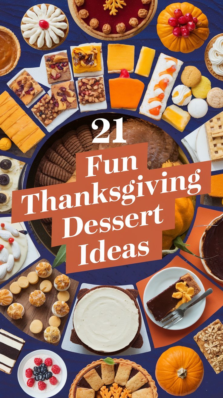 21 Fun Thanksgiving Dessert Ideas That'll Impress Your Guests - Civil Stuff