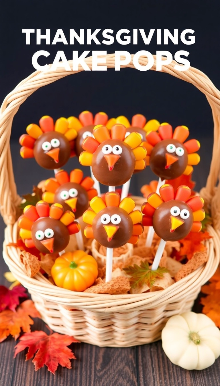 21 Fun Thanksgiving Dessert Ideas That'll Impress Your Guests (You Won't Believe #7!) - 7. Thanksgiving Cake Pops