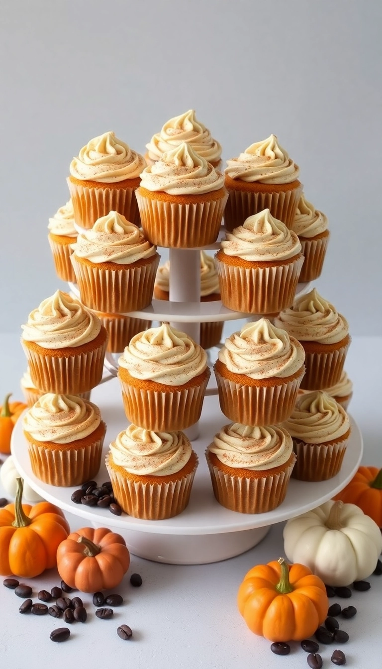 21 Fun Thanksgiving Dessert Ideas That'll Impress Your Guests (You Won't Believe #7!) - 6. Pumpkin Spice Latte Cupcakes