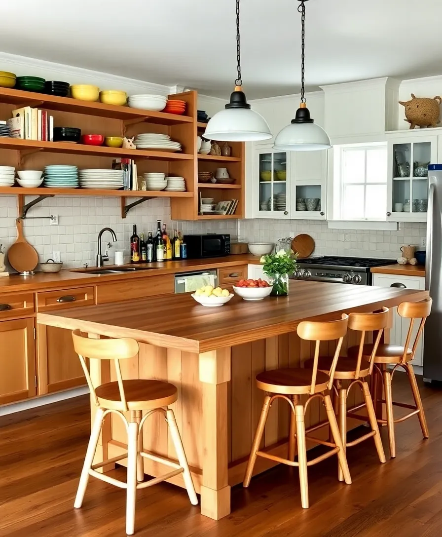 21 Whimsical Cottagecore Dining Rooms That'll Transport You to a Cozy Countryside! - 17. Charming Farmhouse Kitchen-Diner Combo