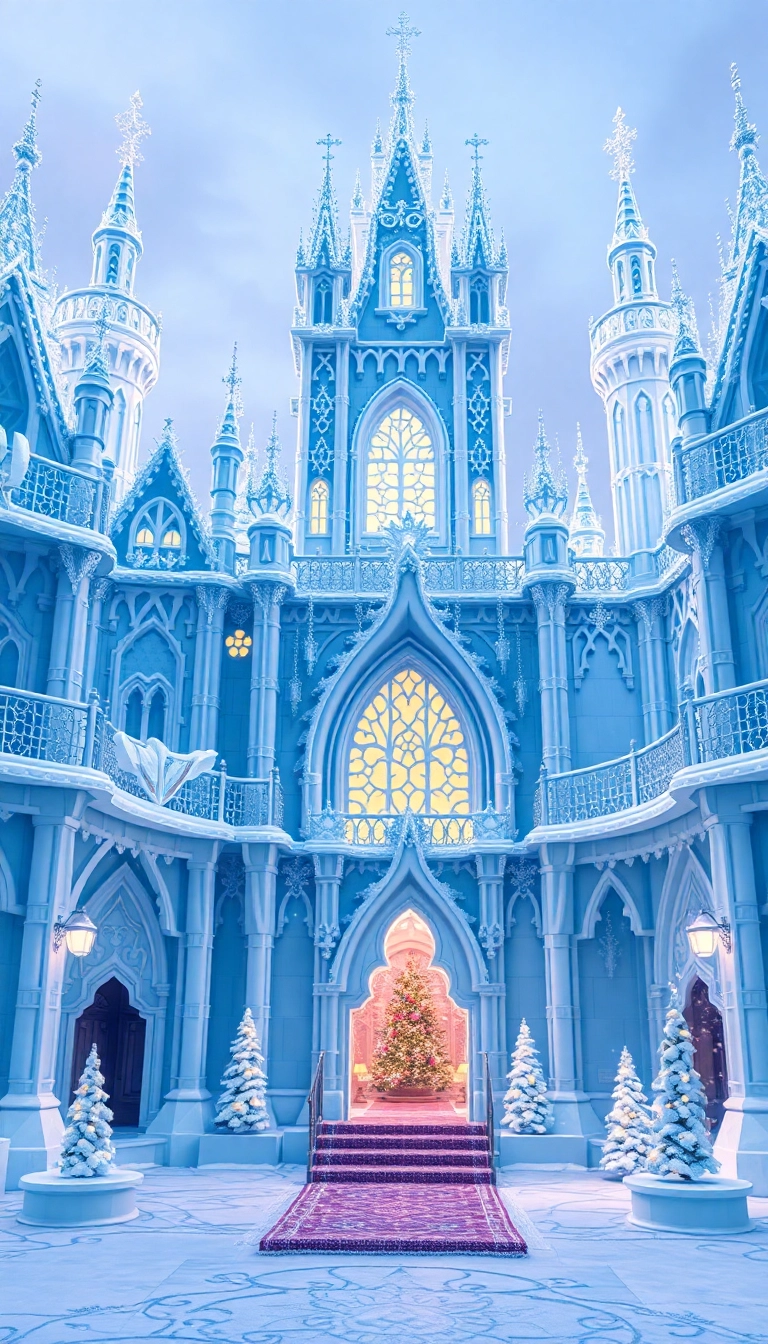 19 Cute Winter Bloxburg Houses That Will Melt Your Heart (Check Out #5!) - 17. Dreamy Ice Castle