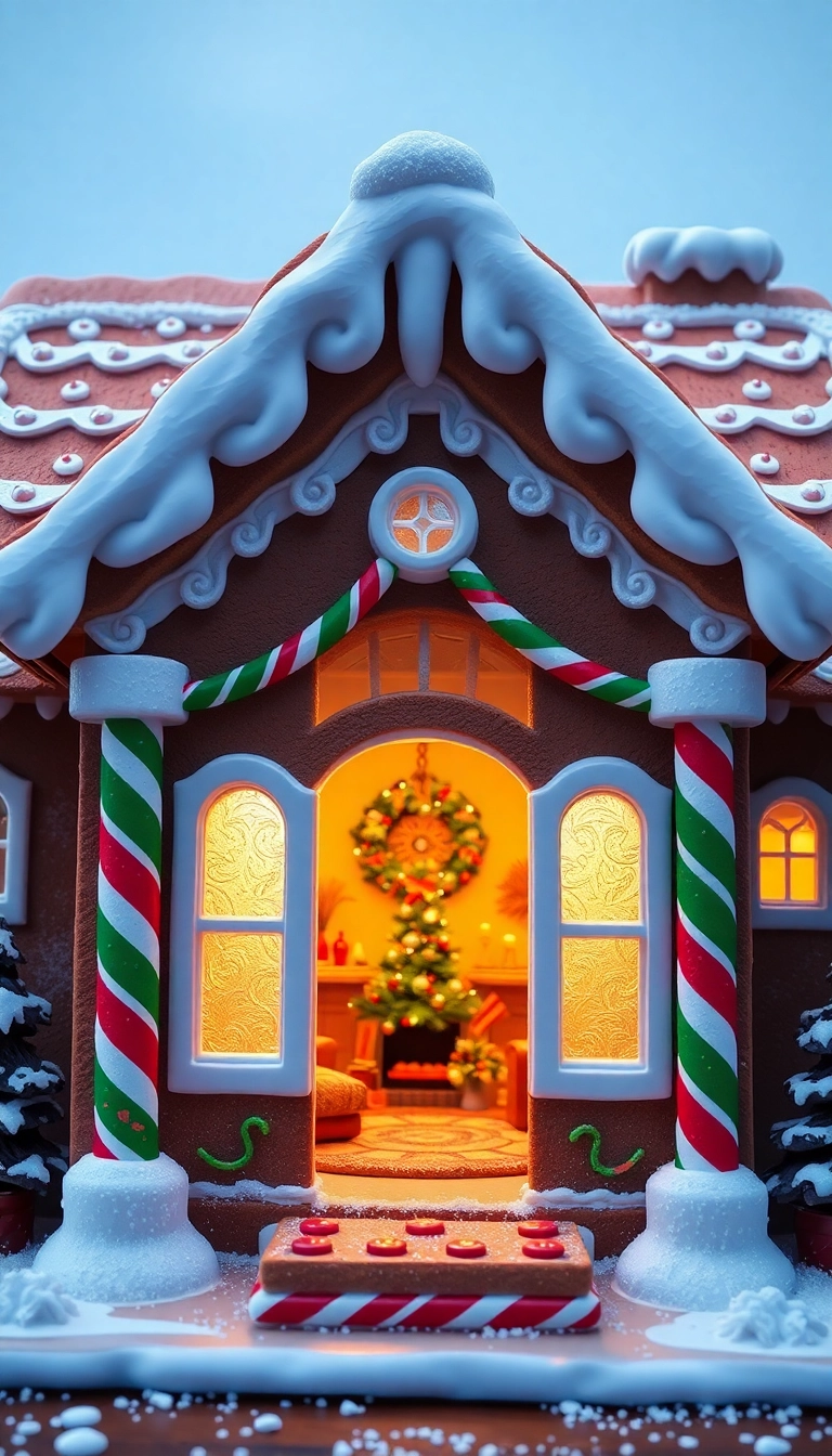 19 Cute Winter Bloxburg Houses That Will Melt Your Heart (Check Out #5!) - 1. Whimsical Gingerbread Cottage