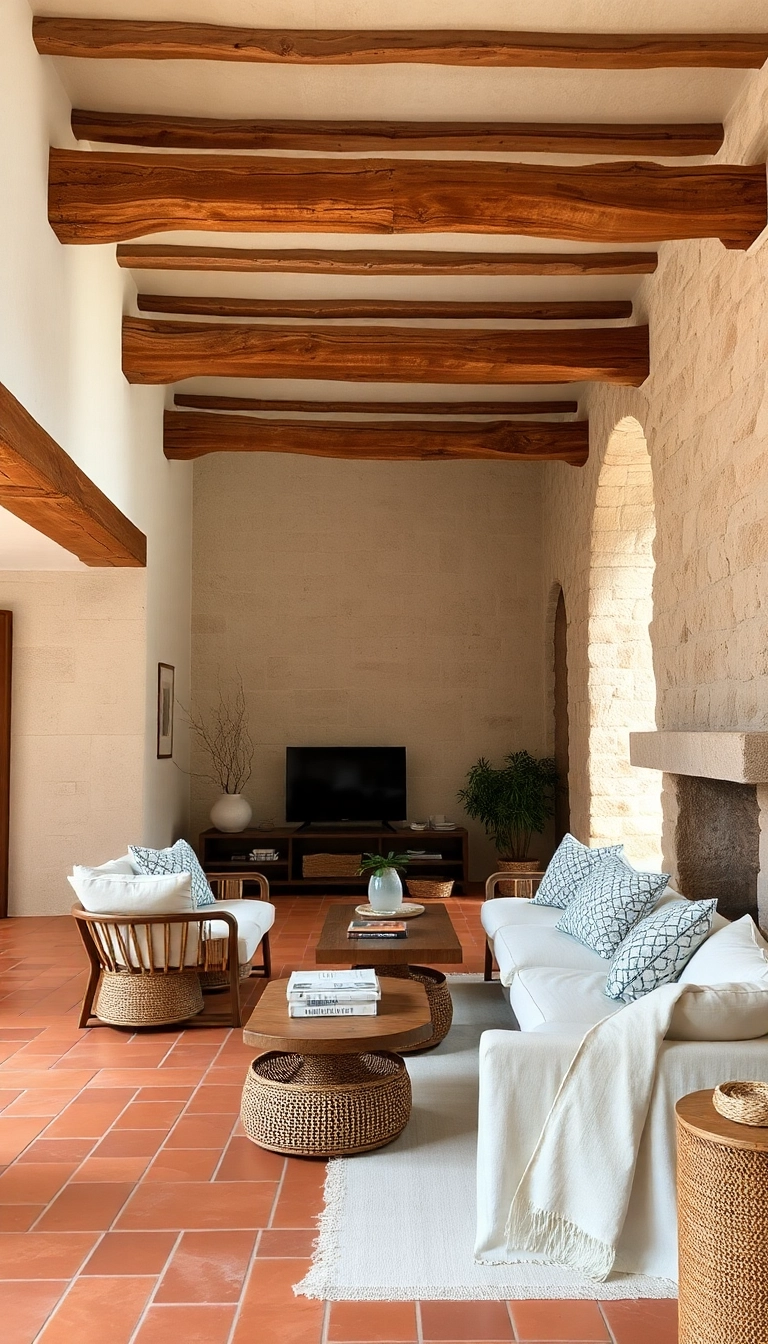 21 Stunning Spanish Mediterranean Homes That Will Make You Want to Move to the Coast! - 11. Emphasis on Natural Materials