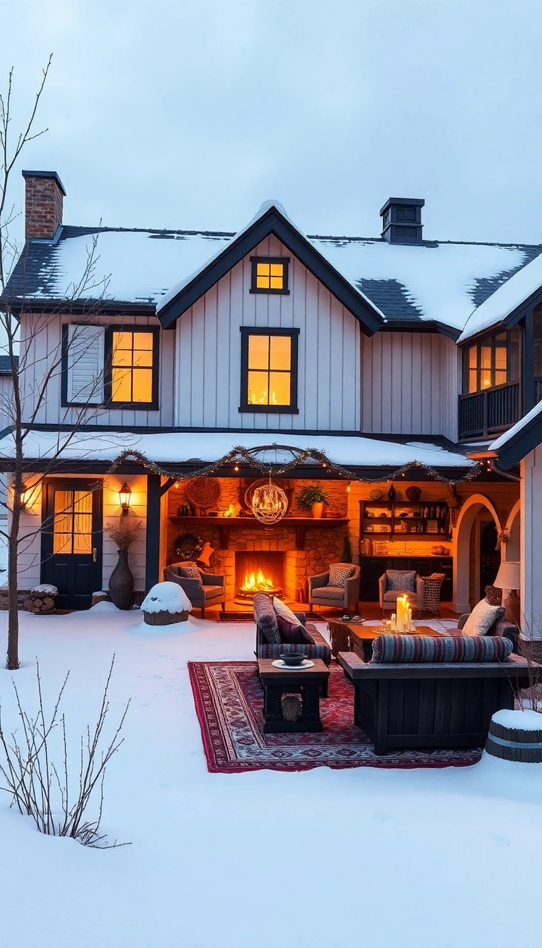 19 Cute Winter Bloxburg Houses That Will Melt Your Heart (Check Out #5!) - 10. Rustic Winter Farmhouse