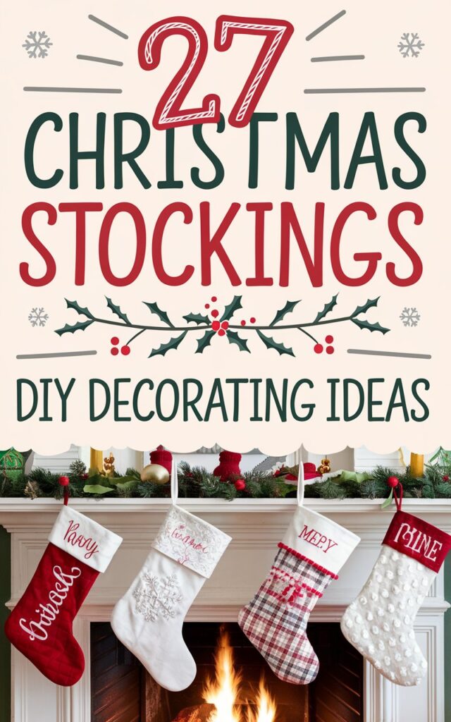 Christmas Stockings DIY Decorating Ideas