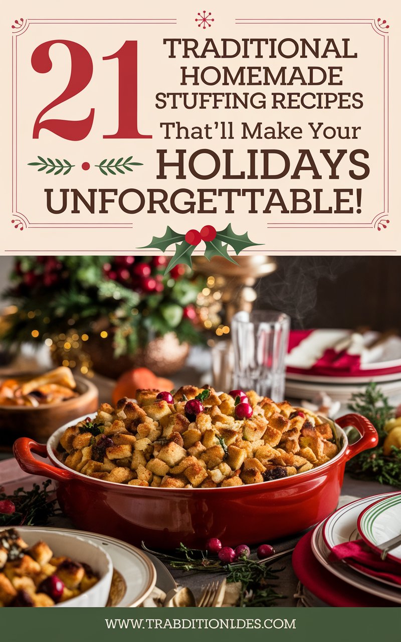 Traditional Homemade Stuffing Recipes