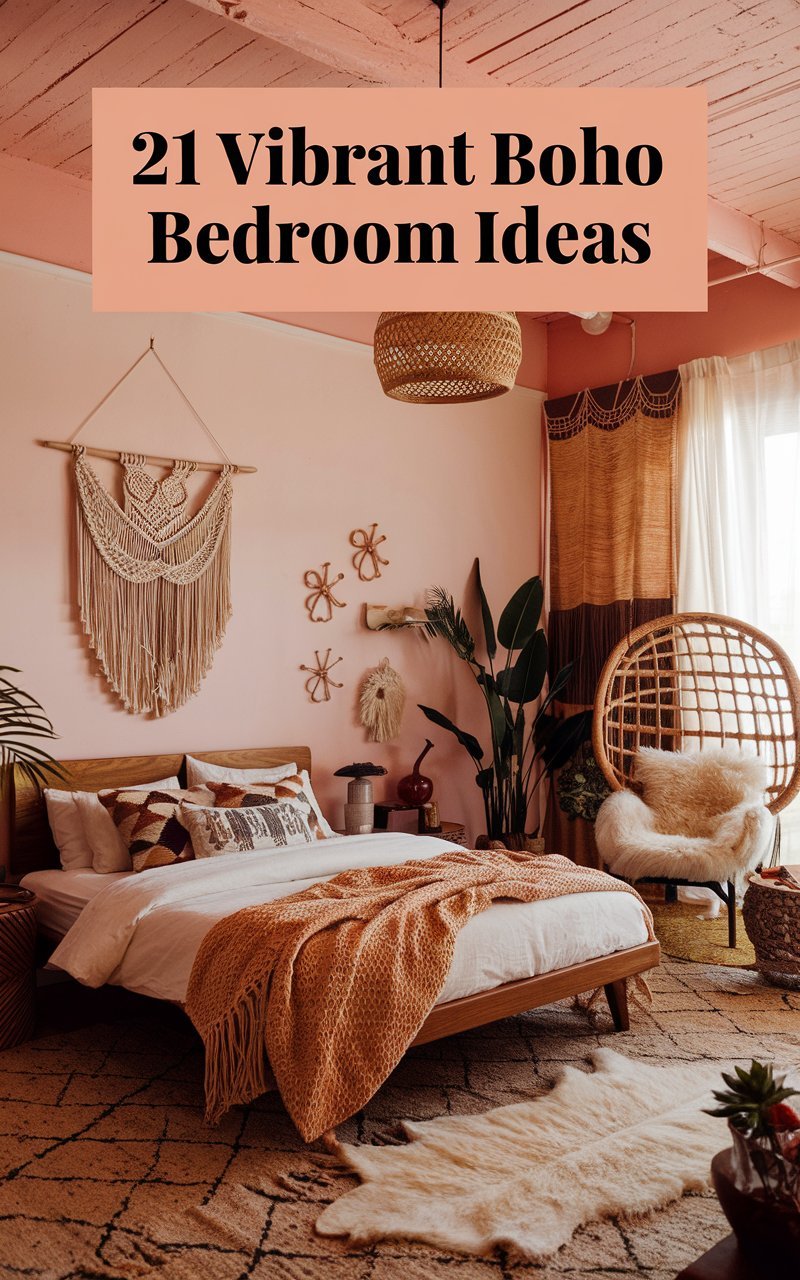 21 Vibrant Boho Bedroom Ideas That'll Infuse Your Space with Personality! - Civil Stuff