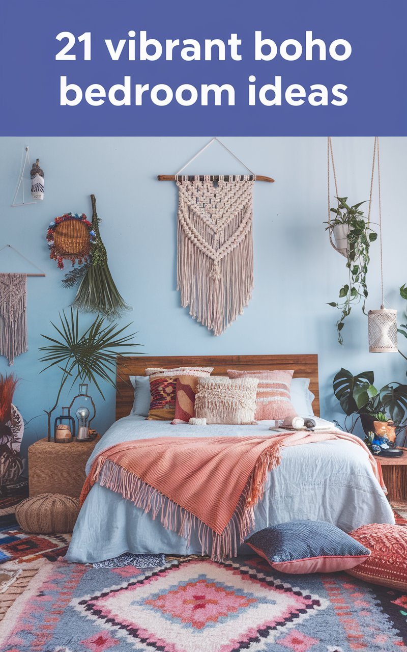 21 Vibrant Boho Bedroom Ideas That'll Infuse Your Space with ...