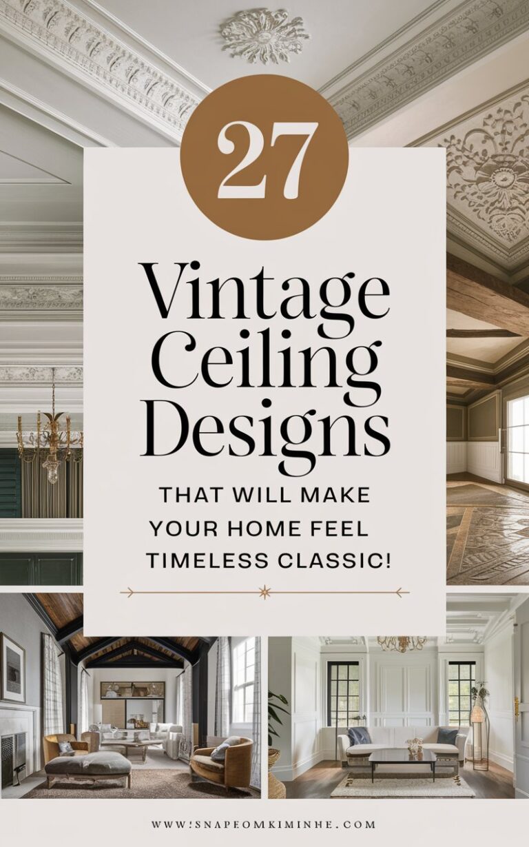 27 Vintage Ceiling Designs That Will Make Your Home Feel Like a Timeless Classic!