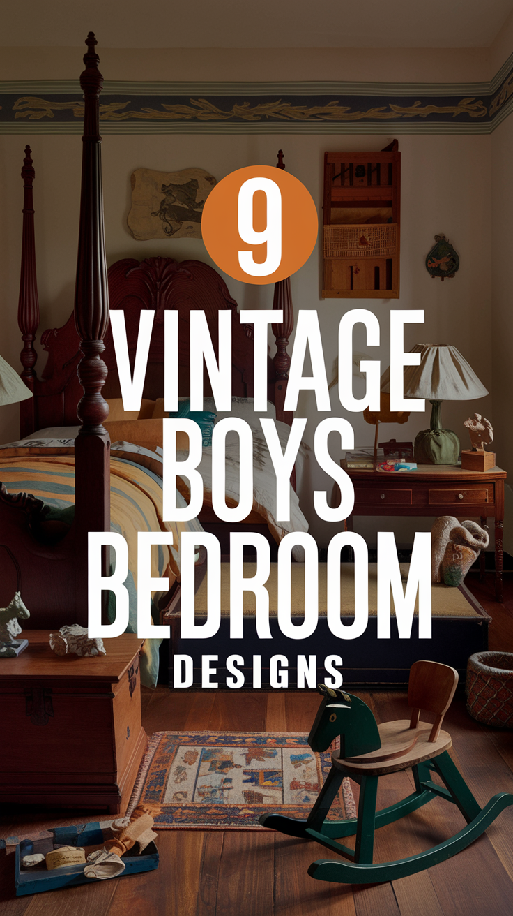9 Vintage Boys Bedroom Designs - Civil Stuff