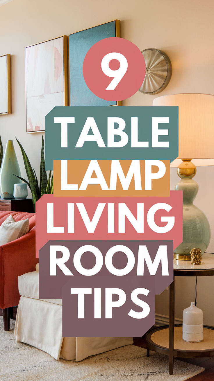 Picture of 9 Table Lamp Living Room Tips To Illuminate Your Space - Civil Stuff