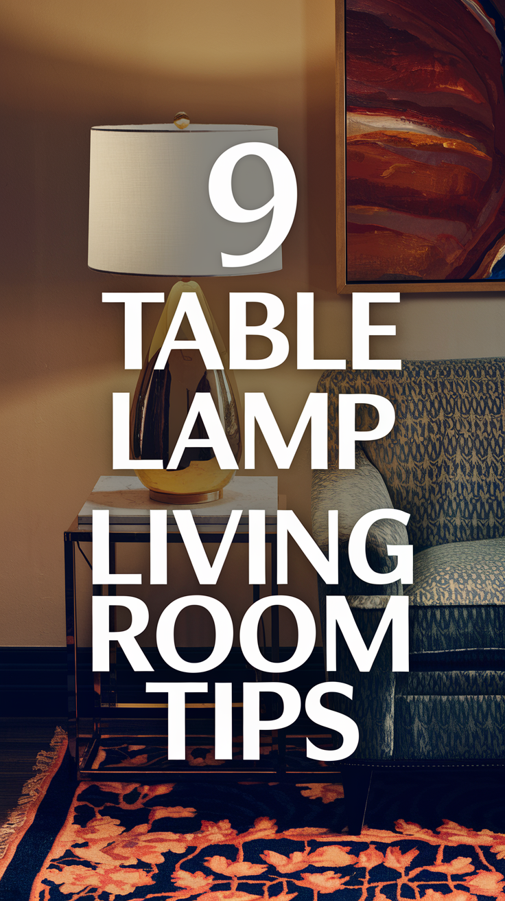 9 Table Lamp Living Room Tips To Illuminate Your Space - Civil Stuff - Living Room Table Lamp Placement For Entertaining