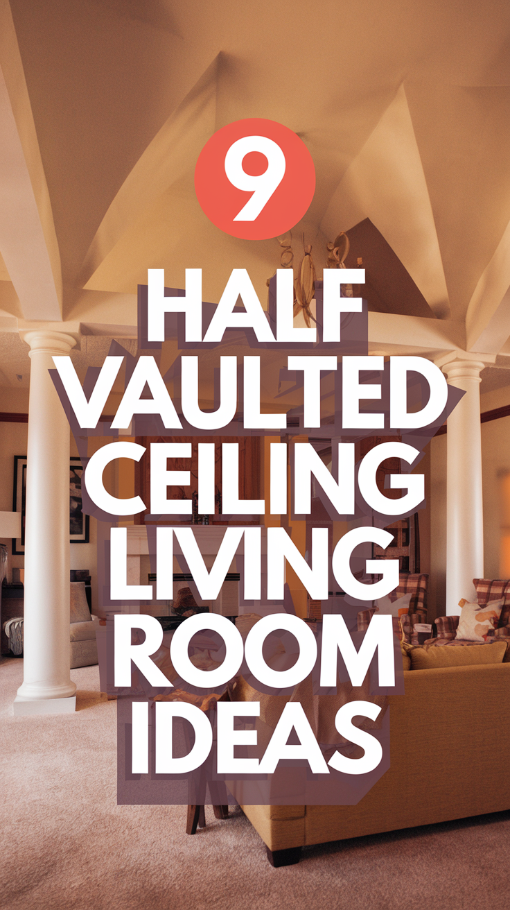 9 Half Vaulted Ceiling Living Room Designs - Civil Stuff