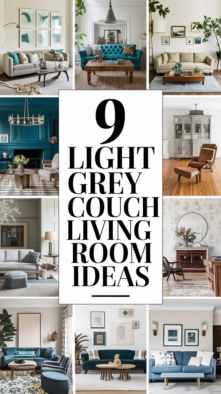 9 Light Grey Couch Living Room Ideas - Civil Stuff