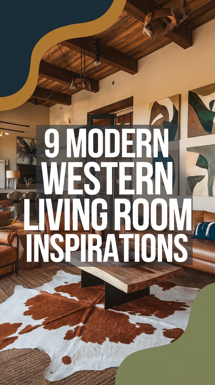 9 Modern Western Living Room Inspirations - Civil Stuff