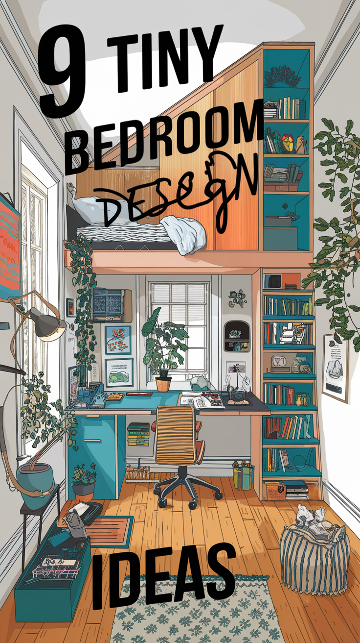 9 Tiny Bedroom Design Ideas To Maximize Space With Style - Civil Stuff