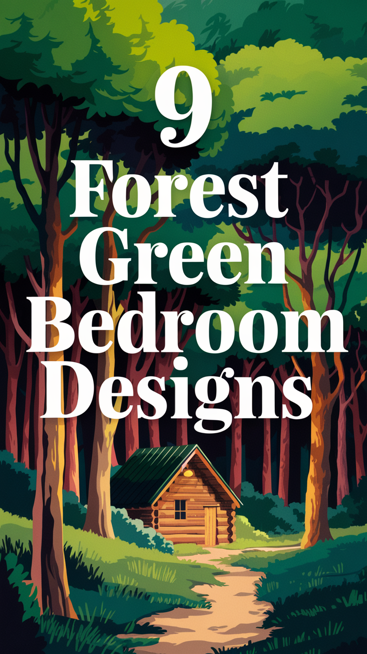 9 Forest Green Bedroom Designs For A Tranquil And Stylish Retreat ...