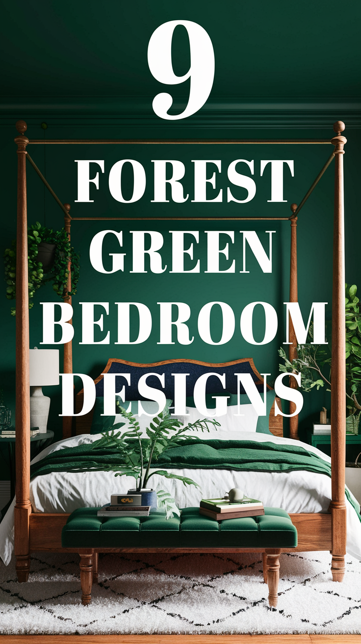 9 Forest Green Bedroom Designs For A Tranquil And Stylish Retreat ...