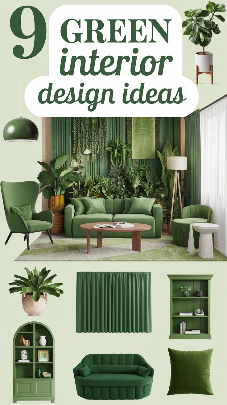 9 Green Interior Design Ideas To Transform Your Home With Nature ...