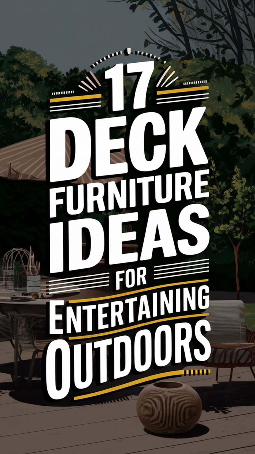 17 Deck Furniture Ideas For Entertaining Outdoors - Civil Stuff